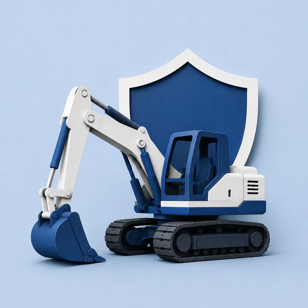 Construction Equipment insurance, illustration